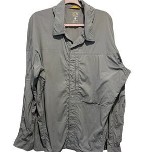 mountain hardware men’s grey button up size XXL
